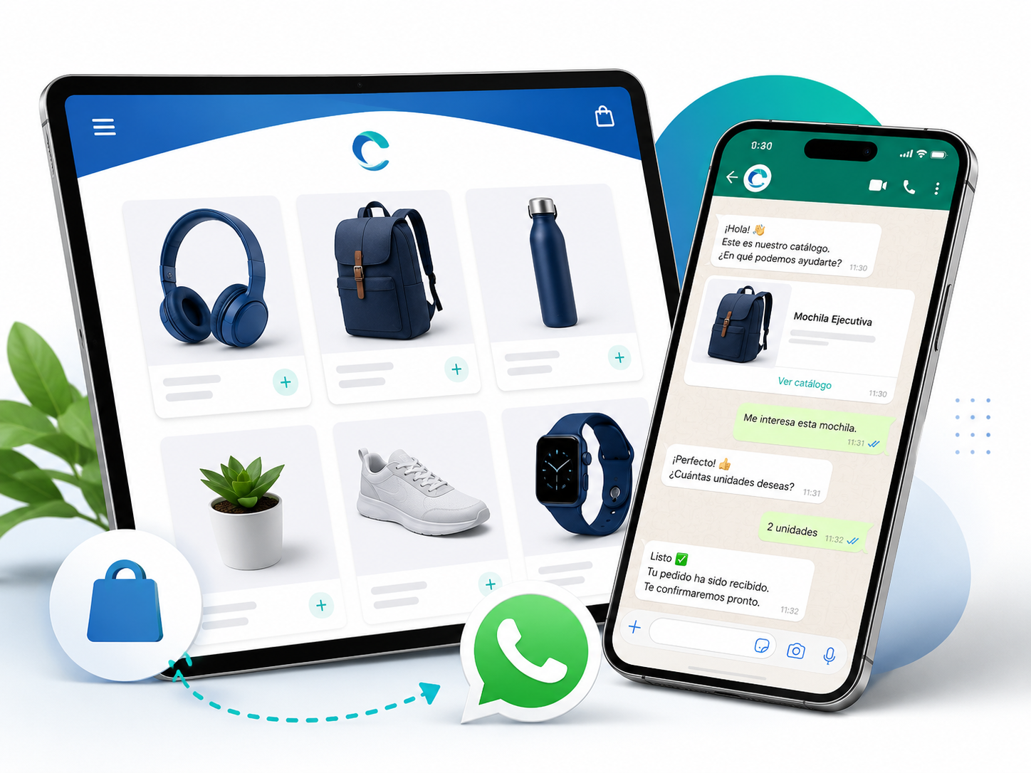 Página Catálogo Digital con WhatsApp